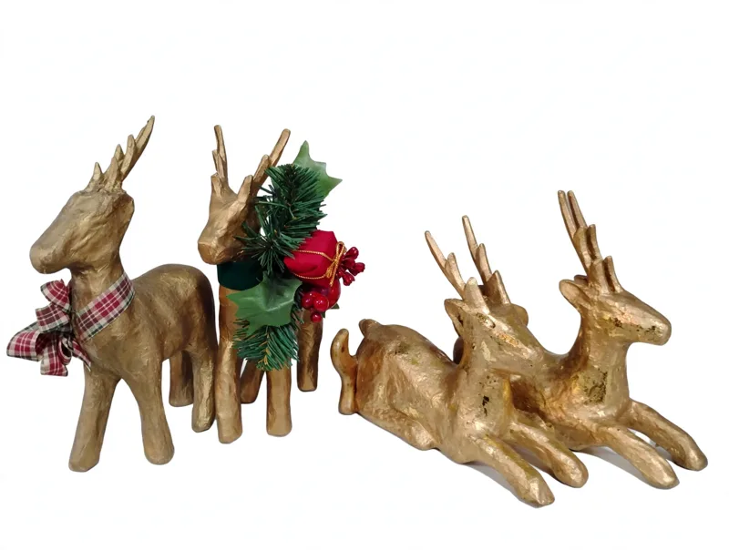 Gold Reindeer Set (5)