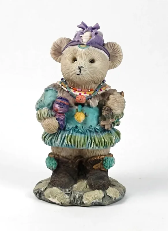 Light Bear in Teal Dress