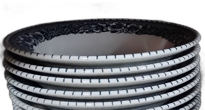 Blue and White Transferware Soup Bowl