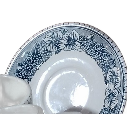 Blue and White Transferware Saucer