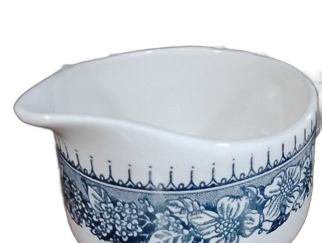 Blue and White Transferware Creamer