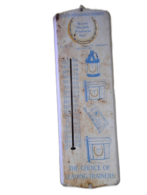 Horse Health Products Thermometer Sign