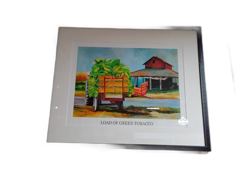 Framed Load of Green Tobacco Print