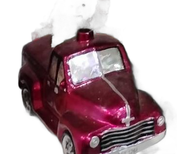 Vintage Pickup Truck Ornament - Magenta