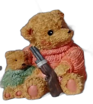Teddy Bear Pair - Pink Sweater Bear with Small Bear