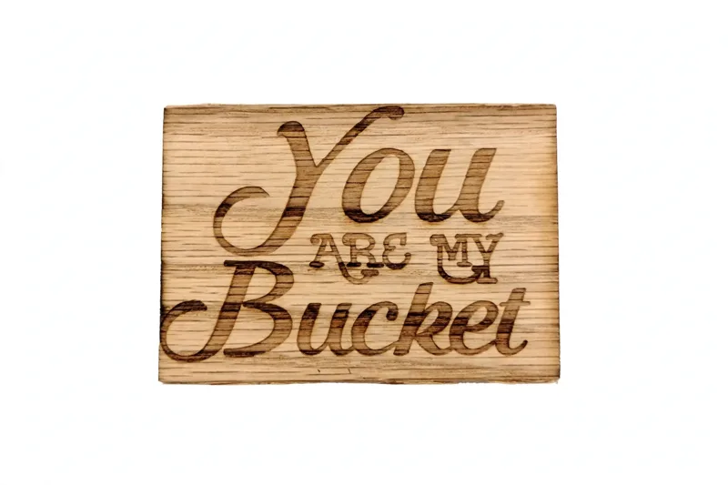 You Are My Bucket Wooden Sign
