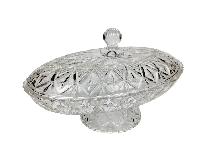 Cut Glass Covered Dish