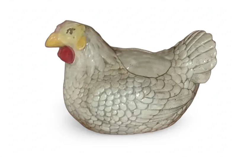 Ceramic Hen Figurine
