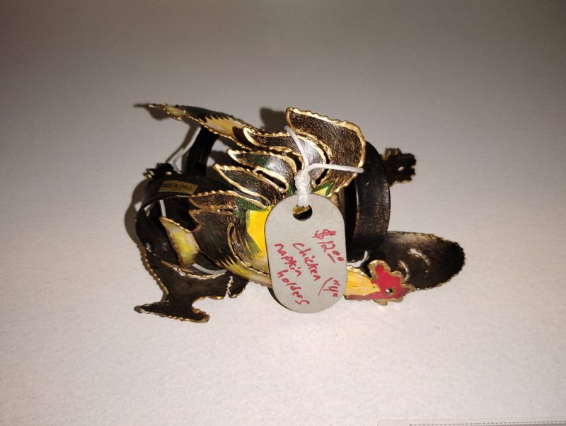 Painted Chicken Napkin Holders - Set of 4