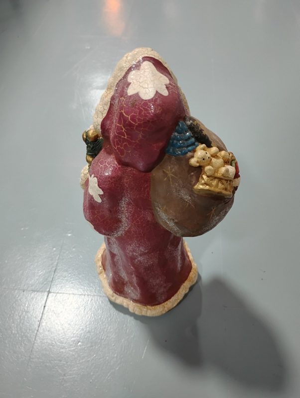 Crackle-Finish Santa Figurine (2)