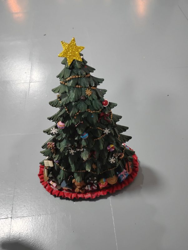 Decorated Christmas Tree Figurine