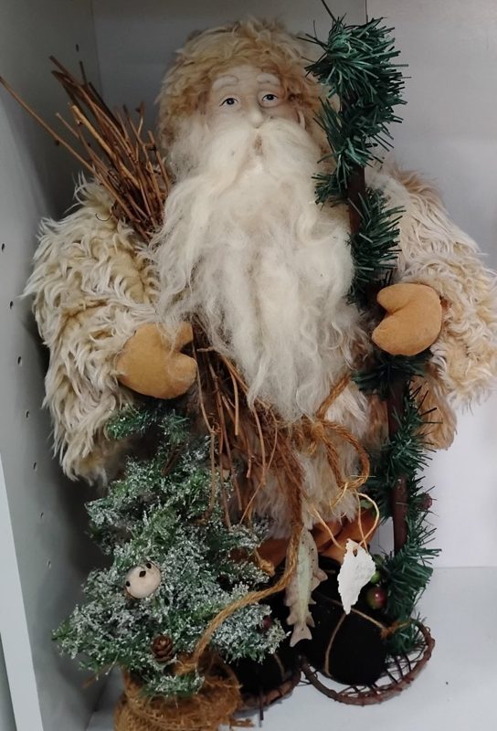 Rustic Santa with Tree and Twigs