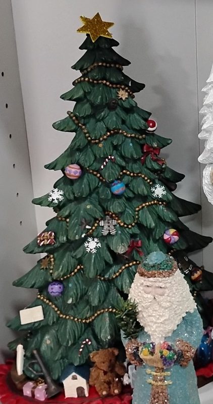 Decorated Christmas Tree Figurine Large