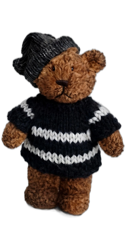 Dark Teddy Bear Black Sweater (2)